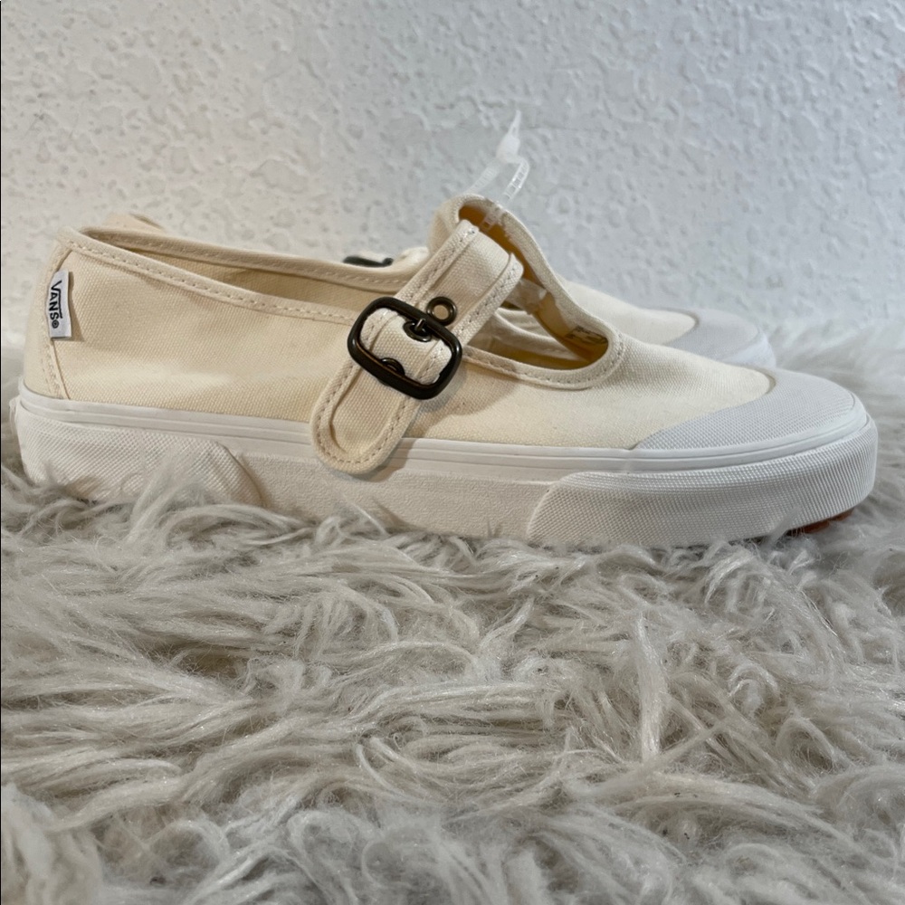 VANS Mary Jane Style 93 Buckle Strap Women’s Shoes White Canvas Size 9 NEW - Picture 8 of 15